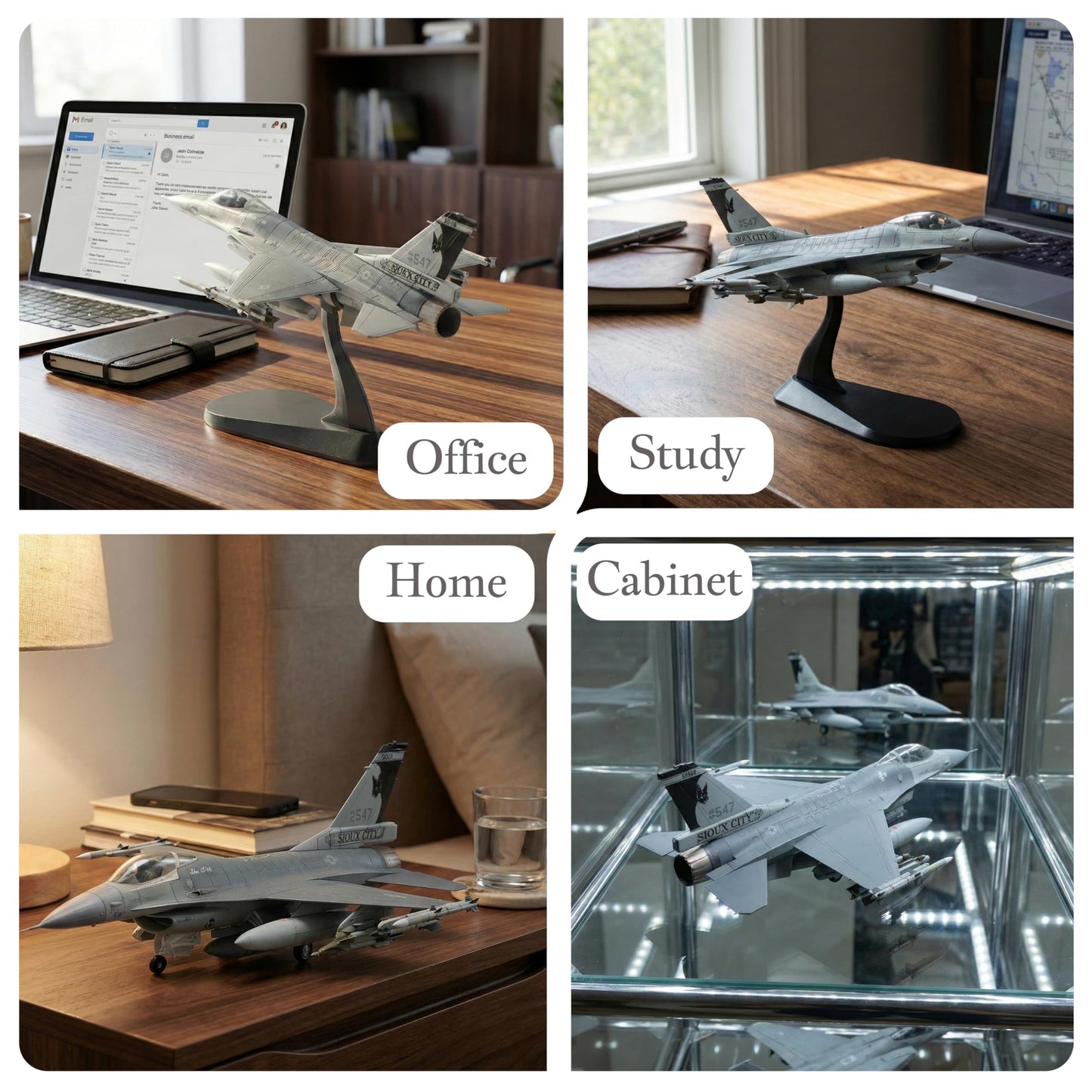 Udnorbay F-16C Black Bats Die-cast Airplanes-1/72 Scale Falcon Attack Fighter Metal Aircraft Model for Collector, Aviation Enthusiast-Premium Collectiable with Display Stand