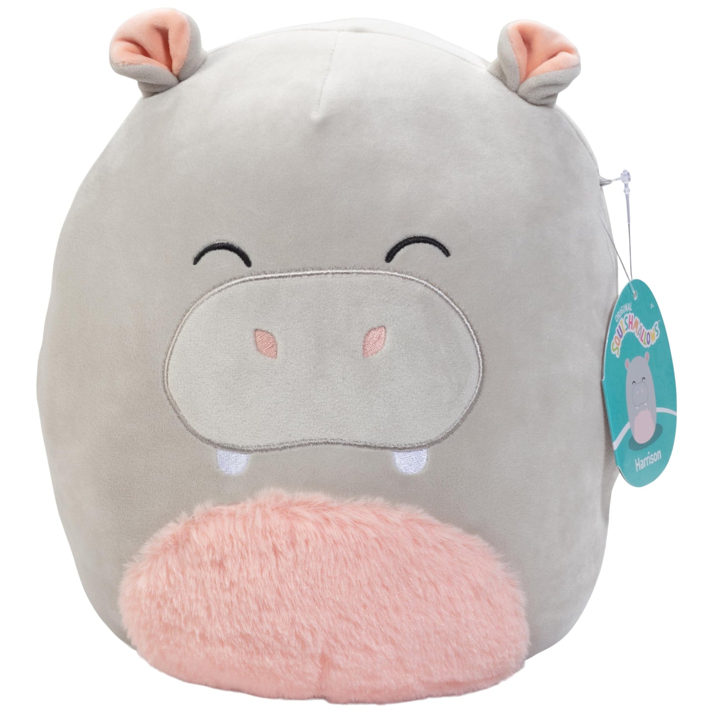 Squishmallows 10" Harrison The Grey Hippo Plush - Official Kellytoy - Collectible Soft Squishy Hippopotamus Stuffed Animal Toy - Perfect for Kids, Girls & Boys - 10 Inch
