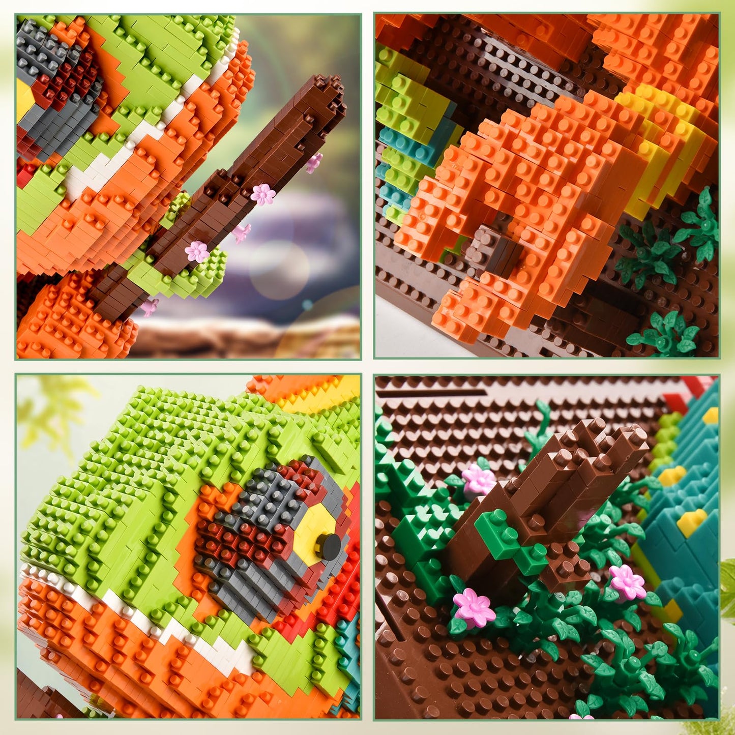 BNG Wall Art Chameleon Building Sets for Adult,Animals Building Bocks Set for Wall Decor or Table Display,Unique Gifts for Adult,Teens and Kids 14+(2688 PCS)