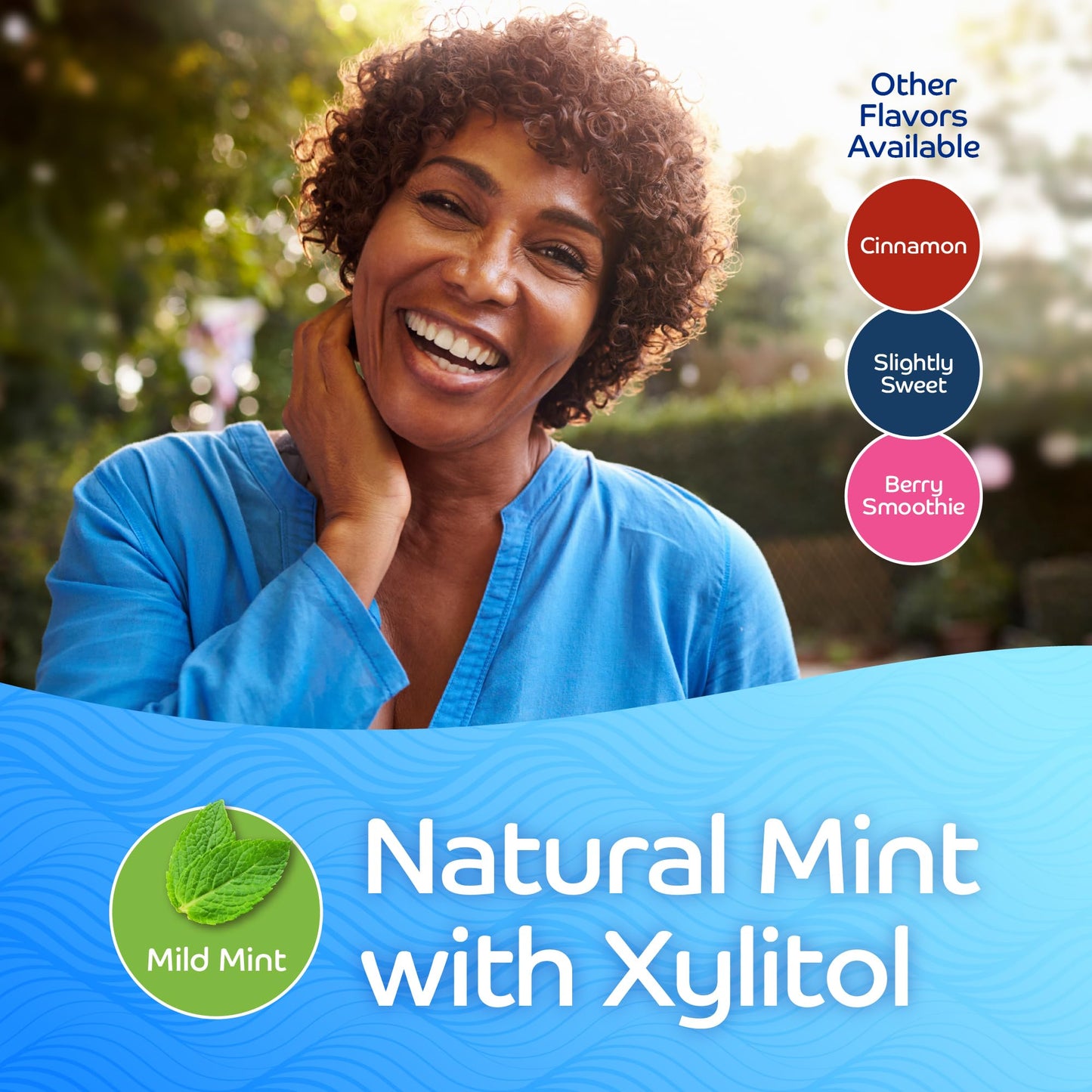 OraCoat XyliMelts Dry Mouth Relief Moisturizing Oral Adhering Discs Mild Mint with Xylitol, for Dry Mouth, Stimulates Saliva, Non-Acidic, Day and Night Use, Time Release for up to 8 Hours, 4 Pack