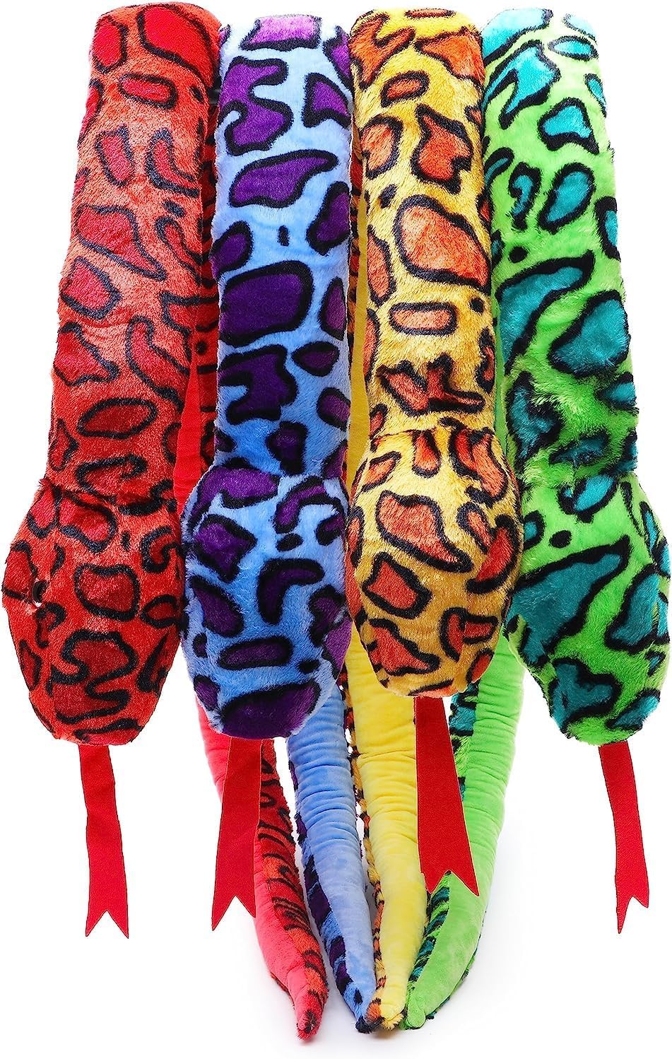 Toyland® 170cm (5.5ft) Giant Two-Toned Plush Snake - 5 Assorted Designs - Children's Soft Toys