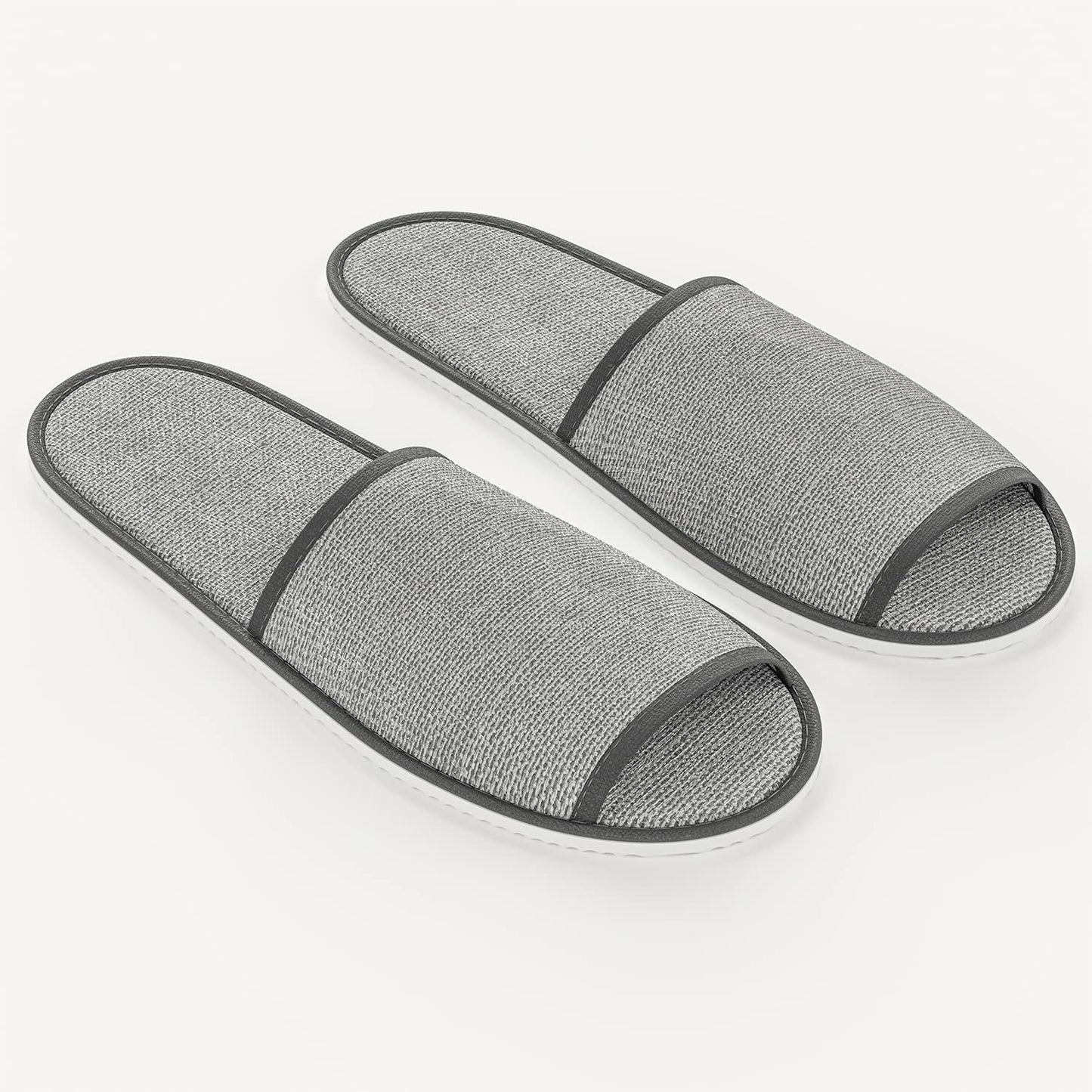 Maeline Bulk 36 Pairs Disposable House Slippers for Family, Guests - Slip-on Open Toe Indoor Home Spa Hotels Office Slipper for Women, Men