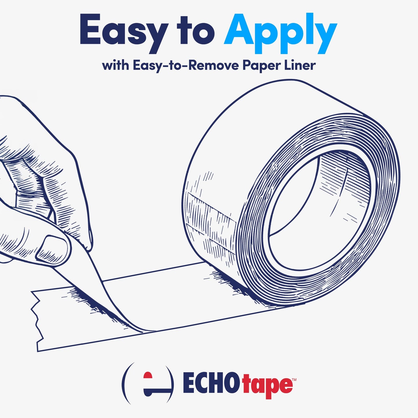 ECHOtape FS-G7739 | All Weather Lamtec EHP VR-R Plus Facing Tape | Metal Building Insulation Tape | White Seam and Repair Tape | Cold Weather Acrylic Adhesive | Contractor Tape | 2.83 in x 50 yds