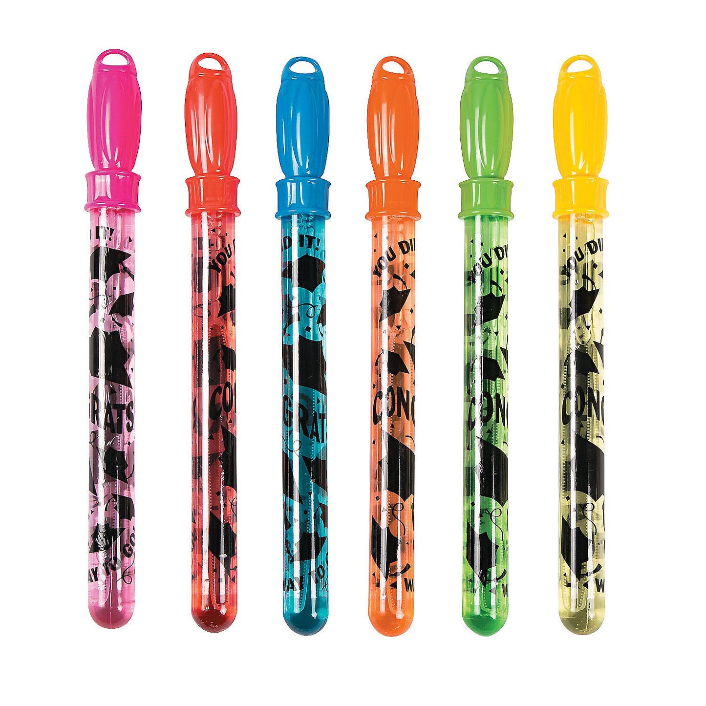 Elementary Graduation Big Bubble Wands - 12 Pieces - Educational and Learning Activities for Kids
