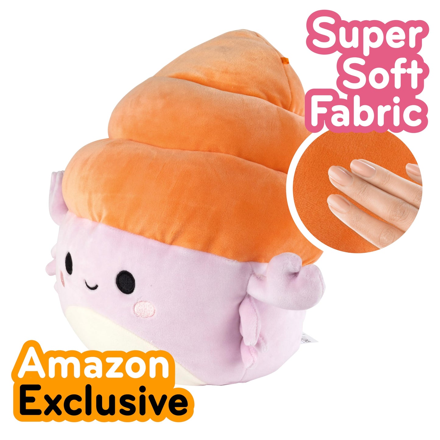 Squishmallows 10-Inch Arco The Hermit Crab - Official Jazwares Plush - Soft & Squishy Collectible Crab Stuffed Animal Toy - Perfect Christmas for Kids, Girls & Boys