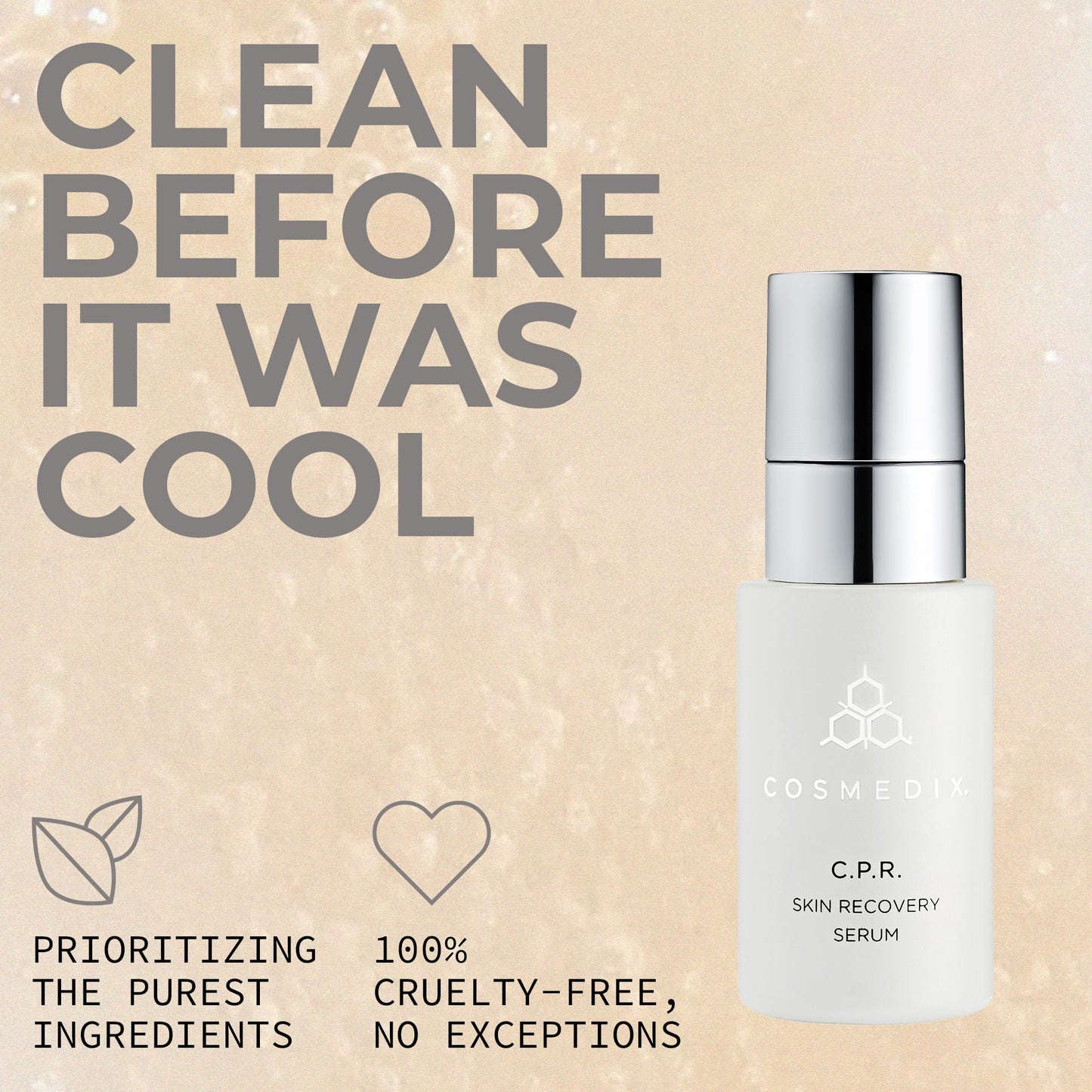 C.P.R. Skin Recovery Serum by Cosmedix for Unisex - 0.5 oz Serum