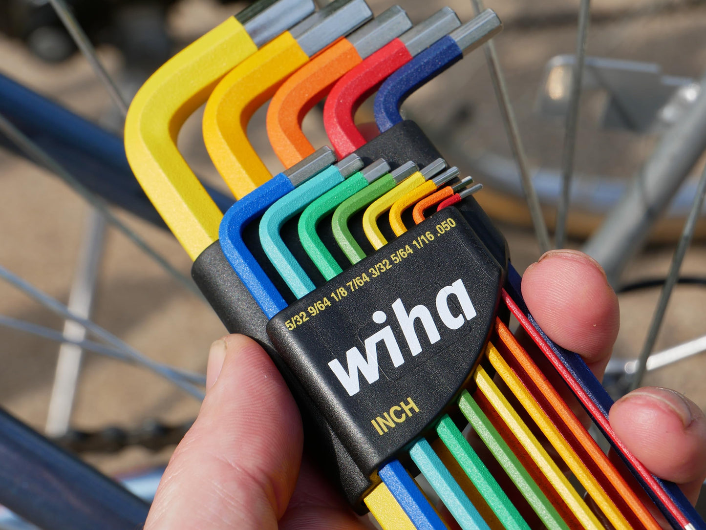 Wiha 13 Piece Ball End Color Coded Hex L-Key Set - Inch