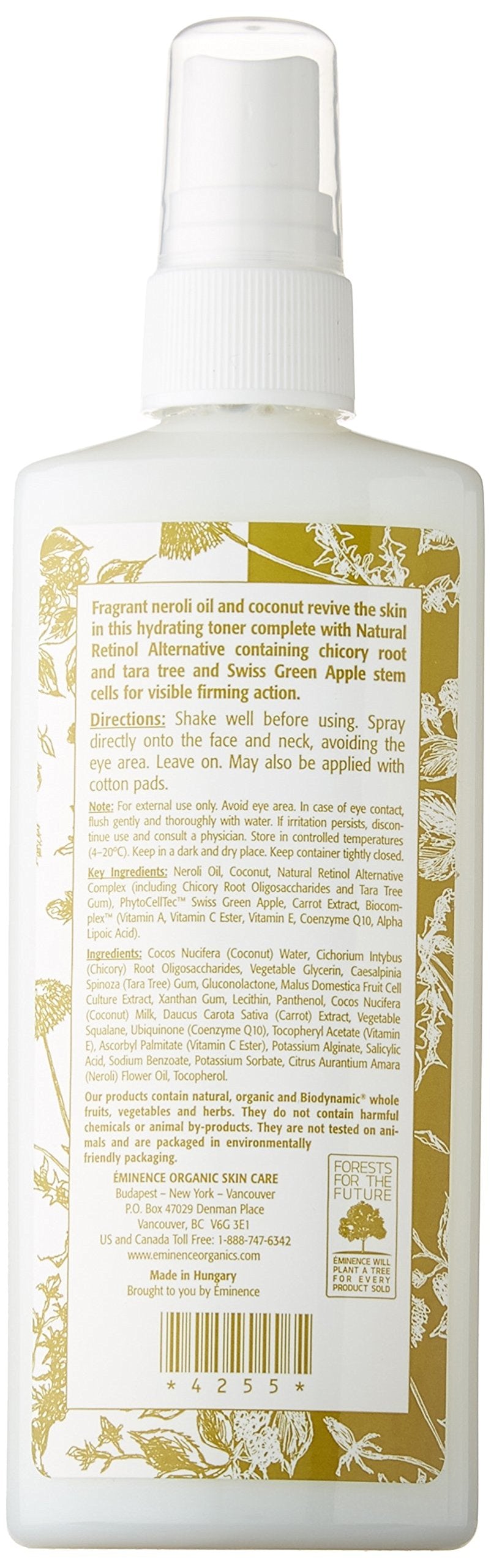 Eminence Organics Neroli Age Corrective Hydrating Mist, 4.2 Ounce