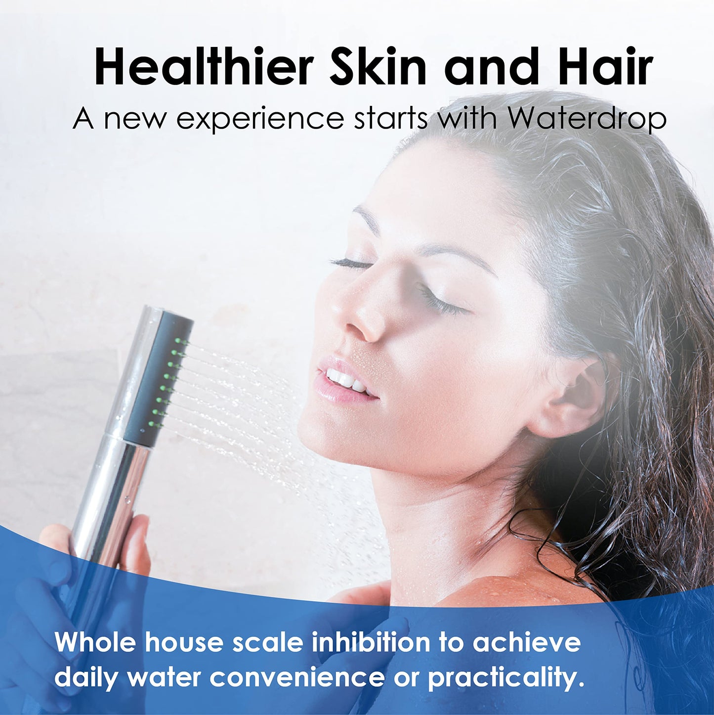 Waterdrop AP431 AP430SS Whole House Scale Inhibitor Filter, Heater Softener System, Prevent Scale Build Up On Hot Water Heaters, Pipes and Boilers