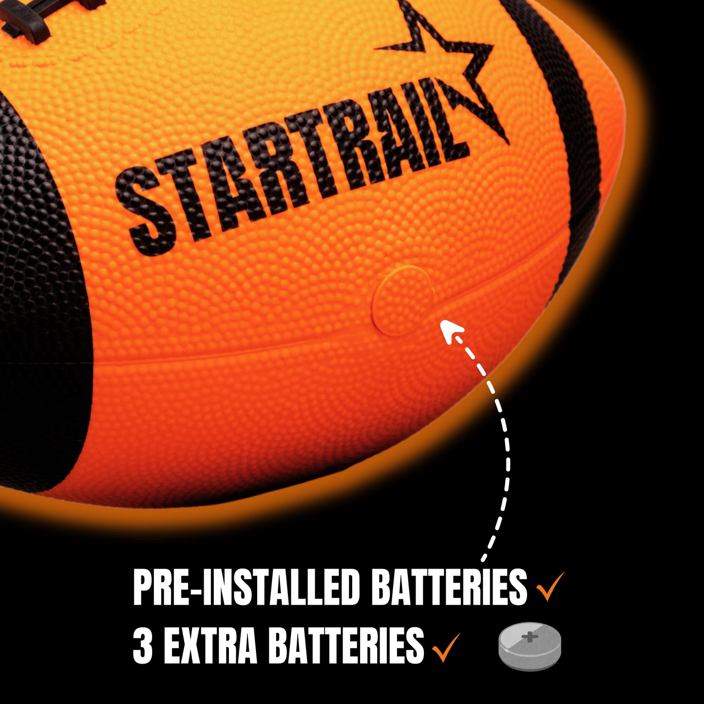 TOMLEON Light Up Football - Glow in The Dark Ball - NO 6 - Outdoor Sports Birthday Gifts for Boys 8-15+ Year Old - Kids Teenage Youth Gift Ideas Activity - Boy Toys Stuff Ages 8 9 10 11 12 13 14 15