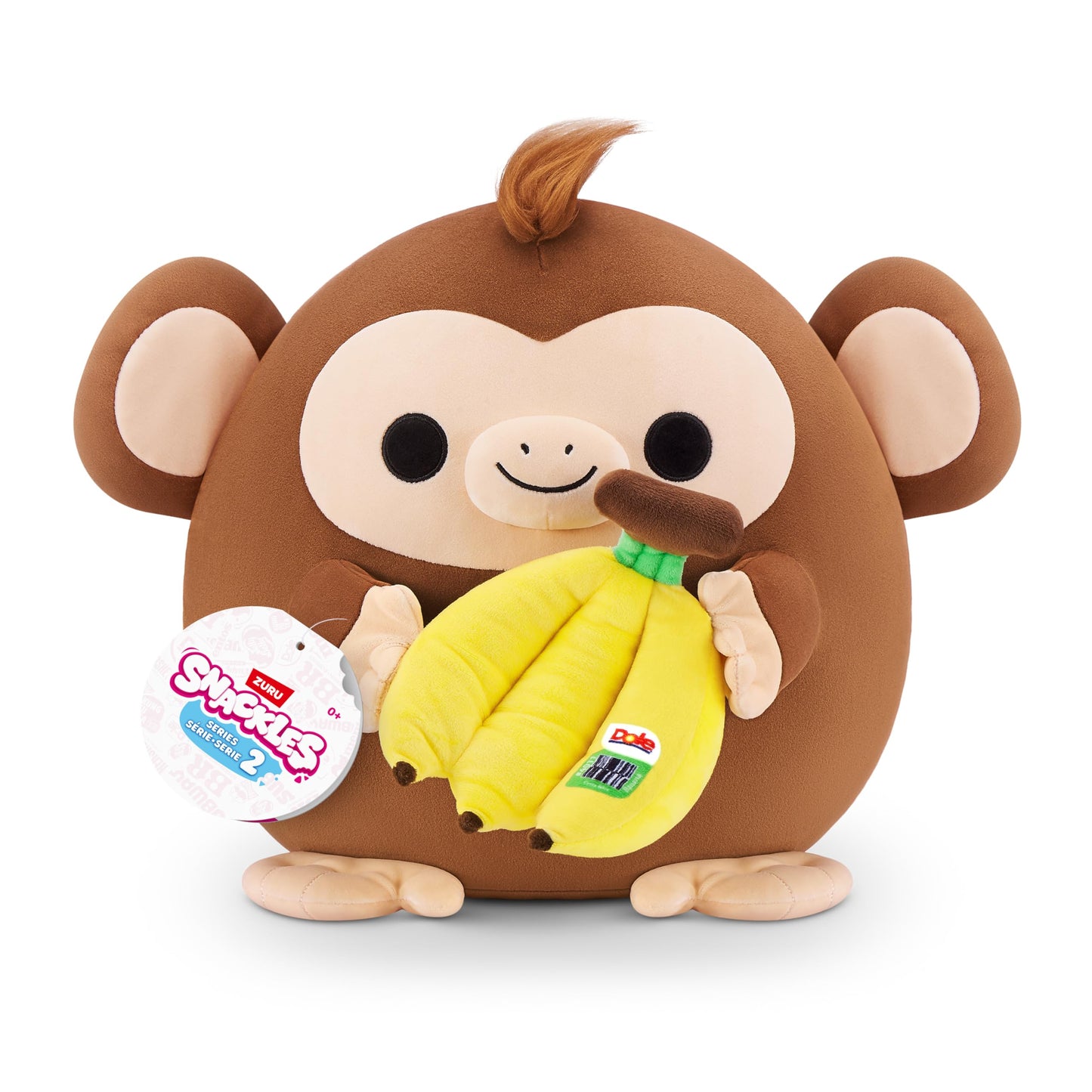 SNACKLES Plush Medium Series 2 Plush 16" Monkey&Dole (Banana)
