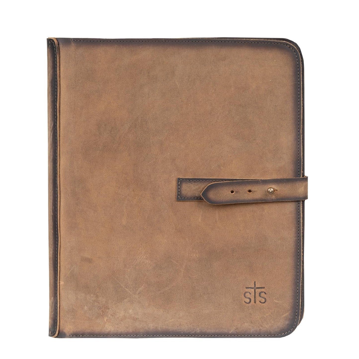 STS RANCHWEAR Men's Foreman Rancher Genuine Full-Grain Leather Document Folder | 1 Interior Slip Pocket, 1 Interior Double Snap Closure Slip Pocket, 1 Interior Business Card Slot | 11.5" W x 13" H