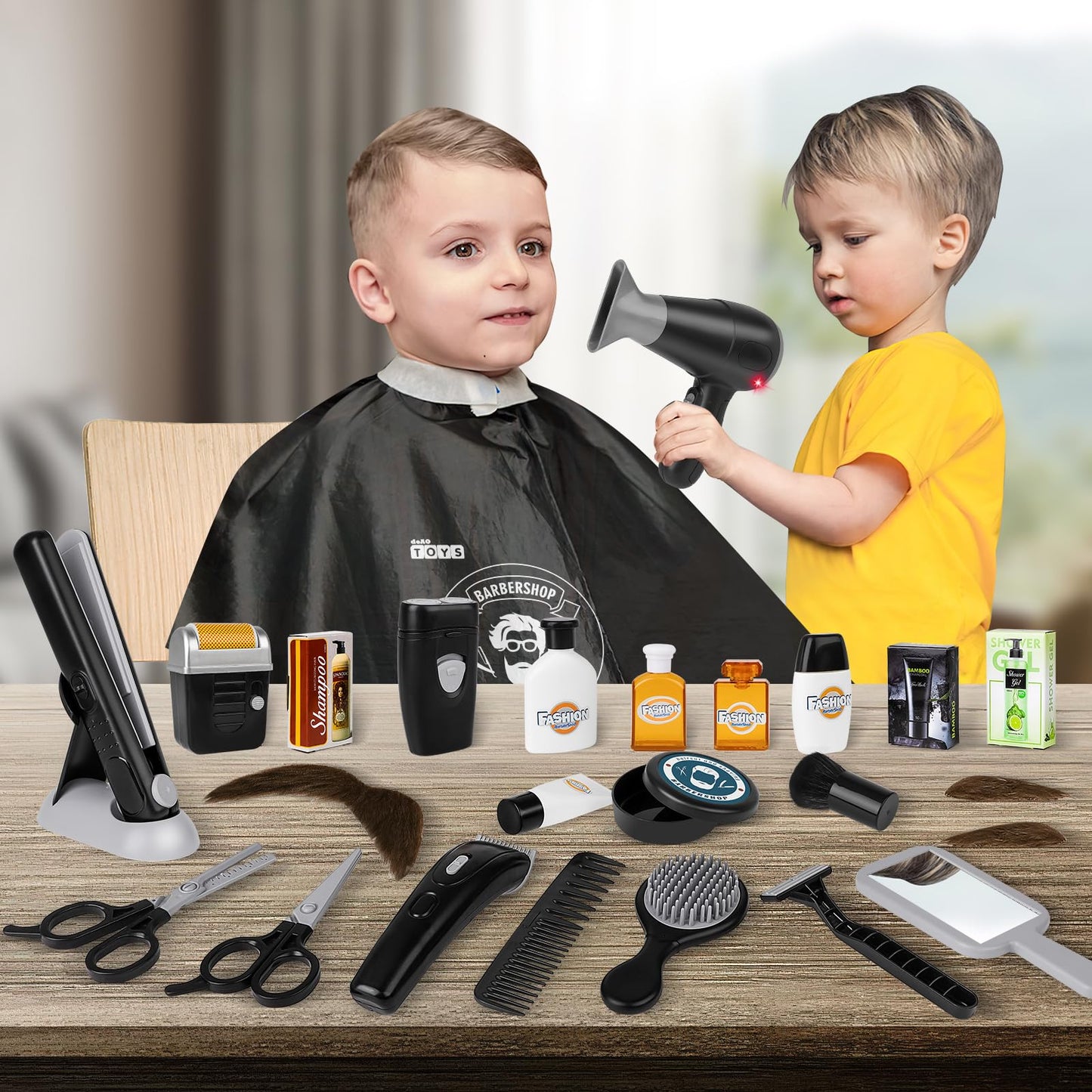 deAO Barber Shop Pretend Play Toy STS-B5. HS6666 Toy