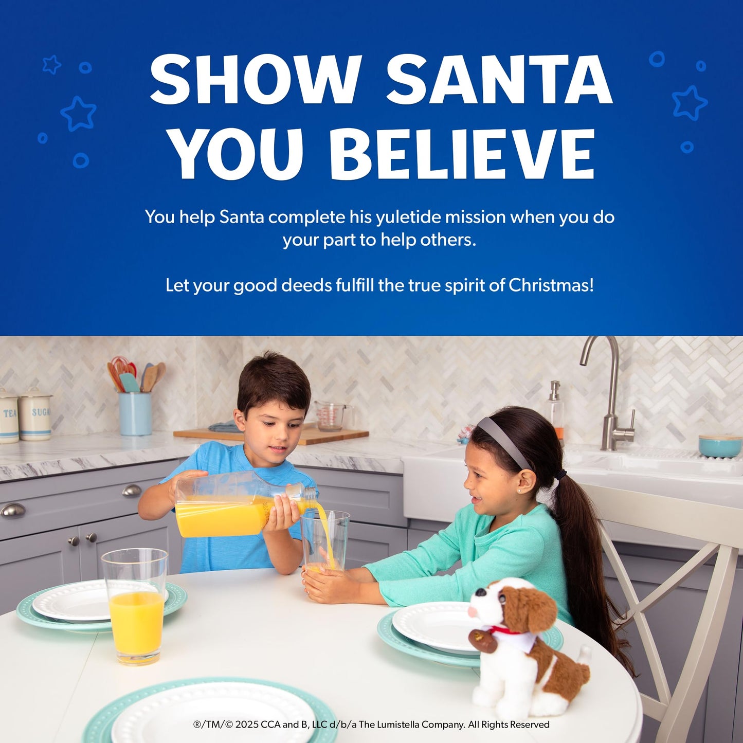 The Elf on the Shelf - Elf Pets: A St. Bernard Tradition - Series 3, White and Brown