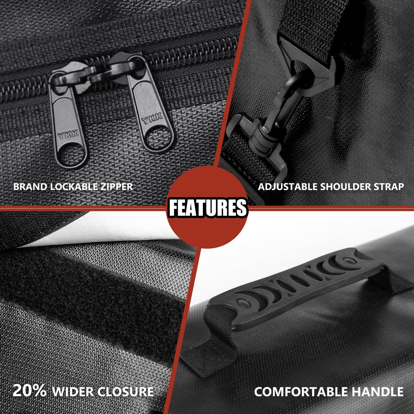 ROLOWAY Large Fireproof Bag 5200°F Heat Insulated (17 x 12 x 5.8 inches), Fireproof Document Bag with Fireproof Money Bag for Cash Safe, Fireproof Document Box, Fireproof Safe Bag for Document Safe