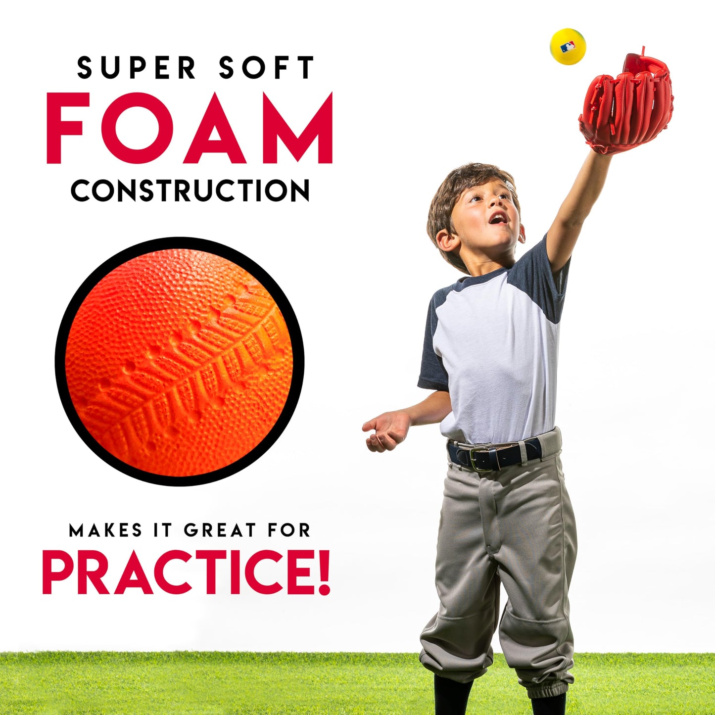 Franklin Sports Team MLB 3Pack Foam Baseballs-Gradient