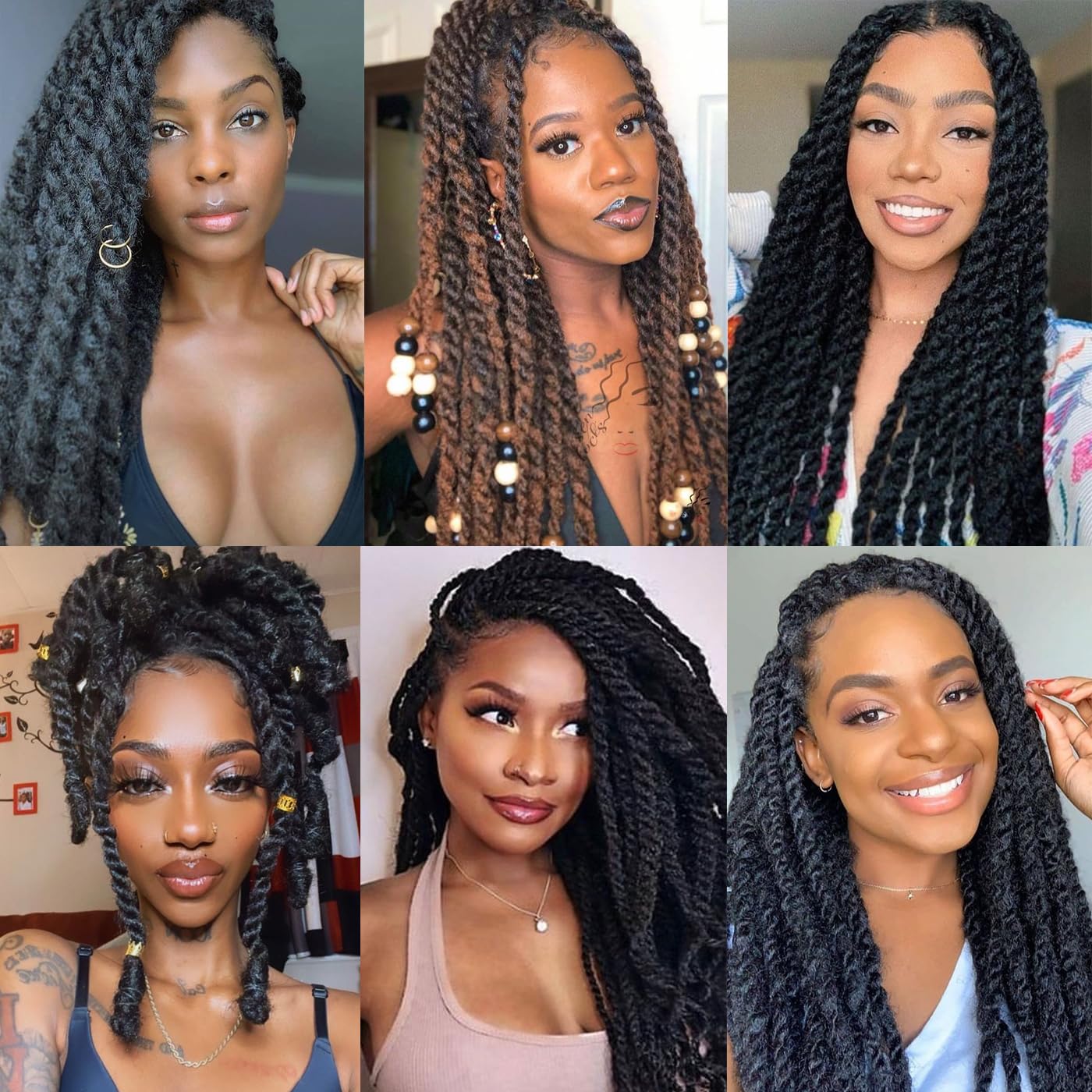 Afro Kinky Curly Human Hair Bulk for Permanent Micro Locs/Twists/Braids/Repair Locs Afro Kinky Human Hair for Locs 1 Pack 50 Gram (1B, 18inch)