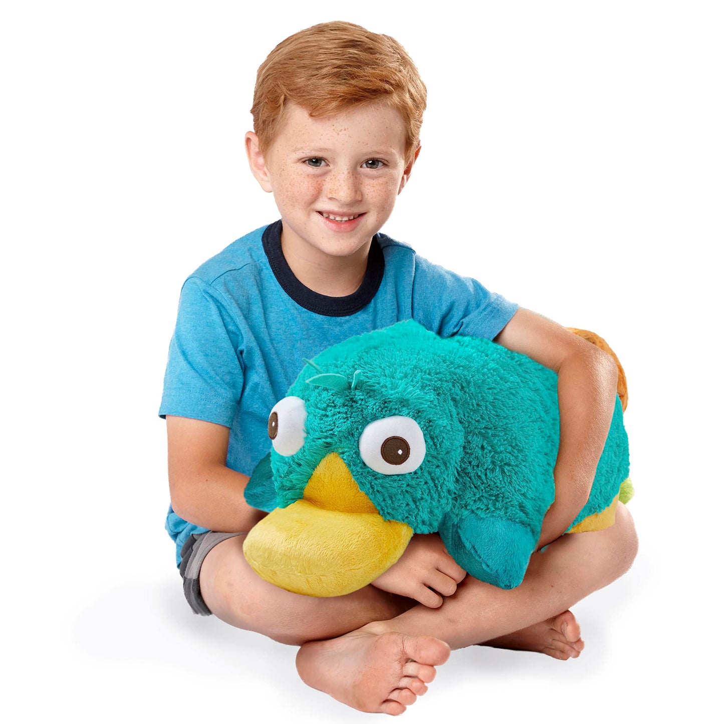 Pillow Pets Authentic Disney 18-Inch Perry, Folding Plush Pillow-Large
