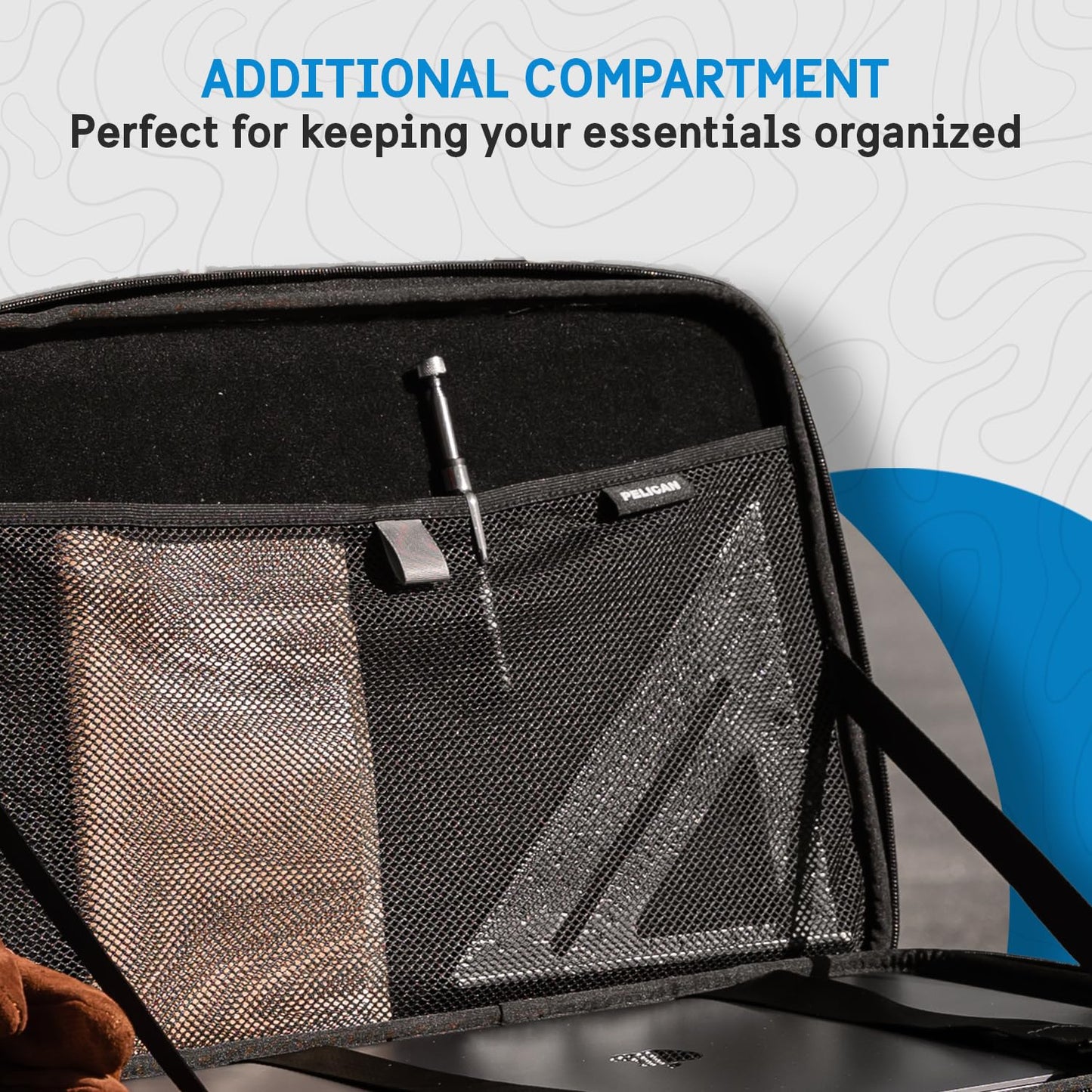 Pelican Adventurer Laptop Bag/Case 14.2 Inch - Elastic Carrying Handle, Secure Zip Lock, Waterproof, Scratchproof, Heavy Duty Laptop Sleeve for All Laptops 12 to 14.2 Inches - Black