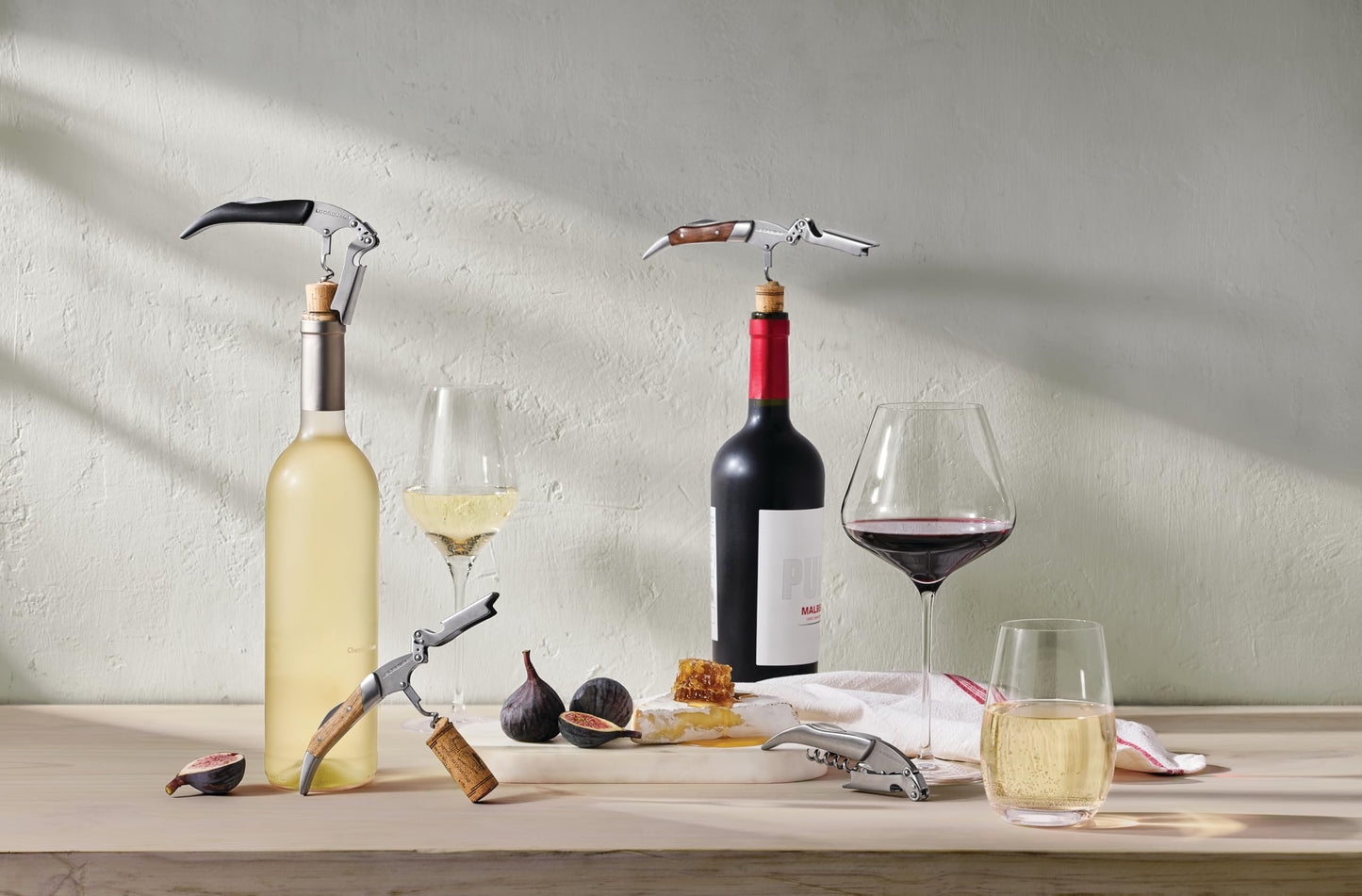Le Creuset Black Walnut One-Step Waiter's Friend Corkscrew Wine Opener