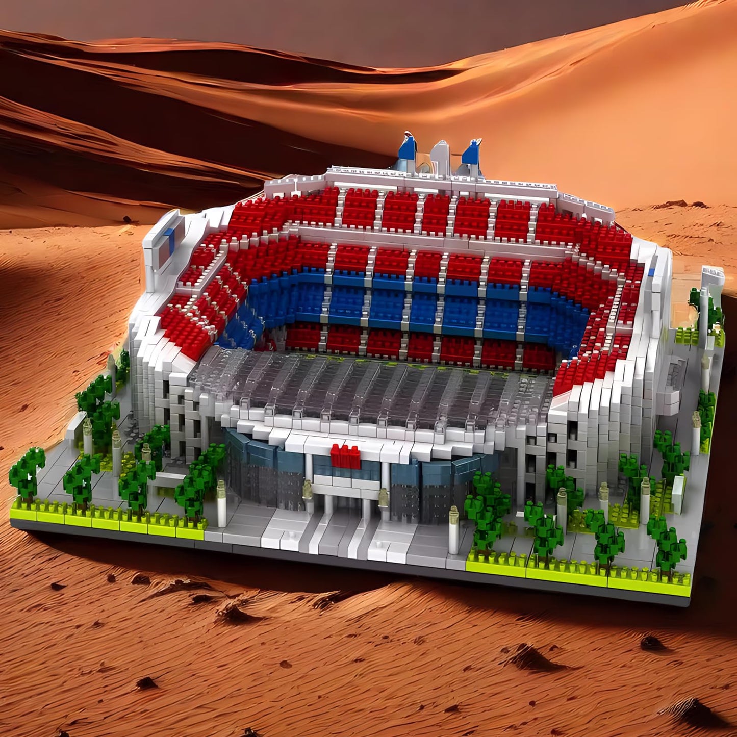 CAXIMSY Soccer Stadium Building Blocks Sets Toys Football Architecture Model Kits Gifts for Adults Kids Boys 3500+Pieces