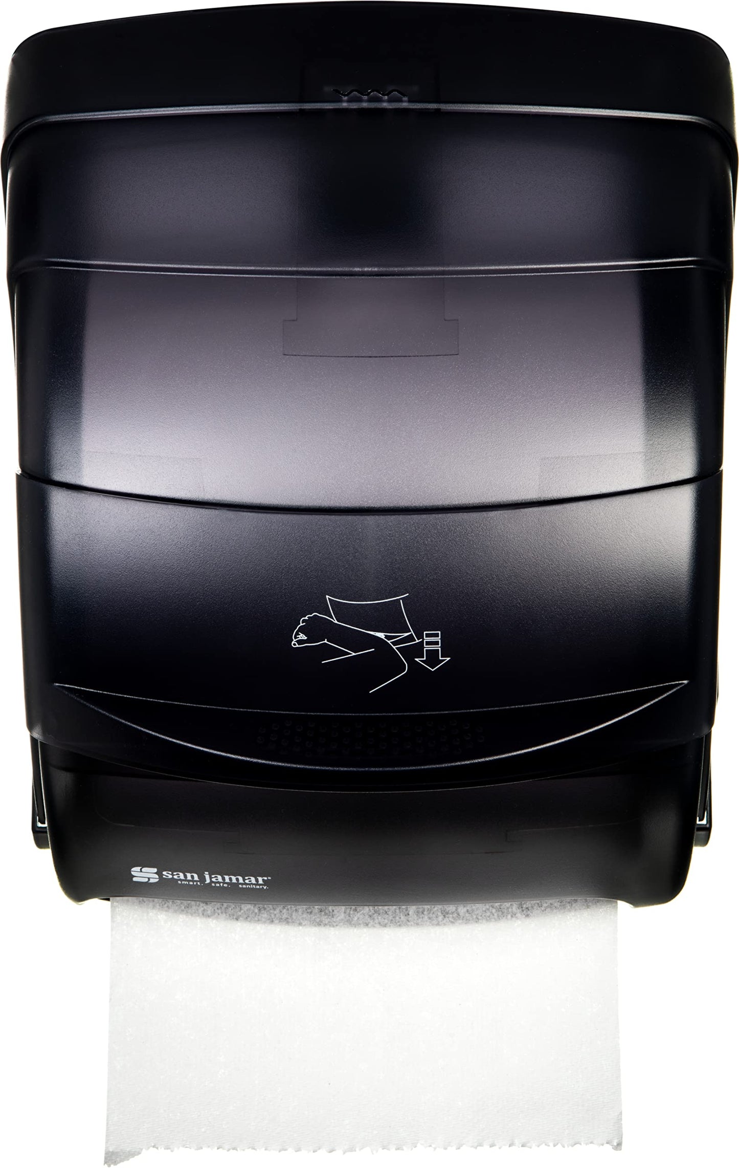 San Jamar T850TBK Black Pearl Integra Plastic Lever Roll Towel Dispenser