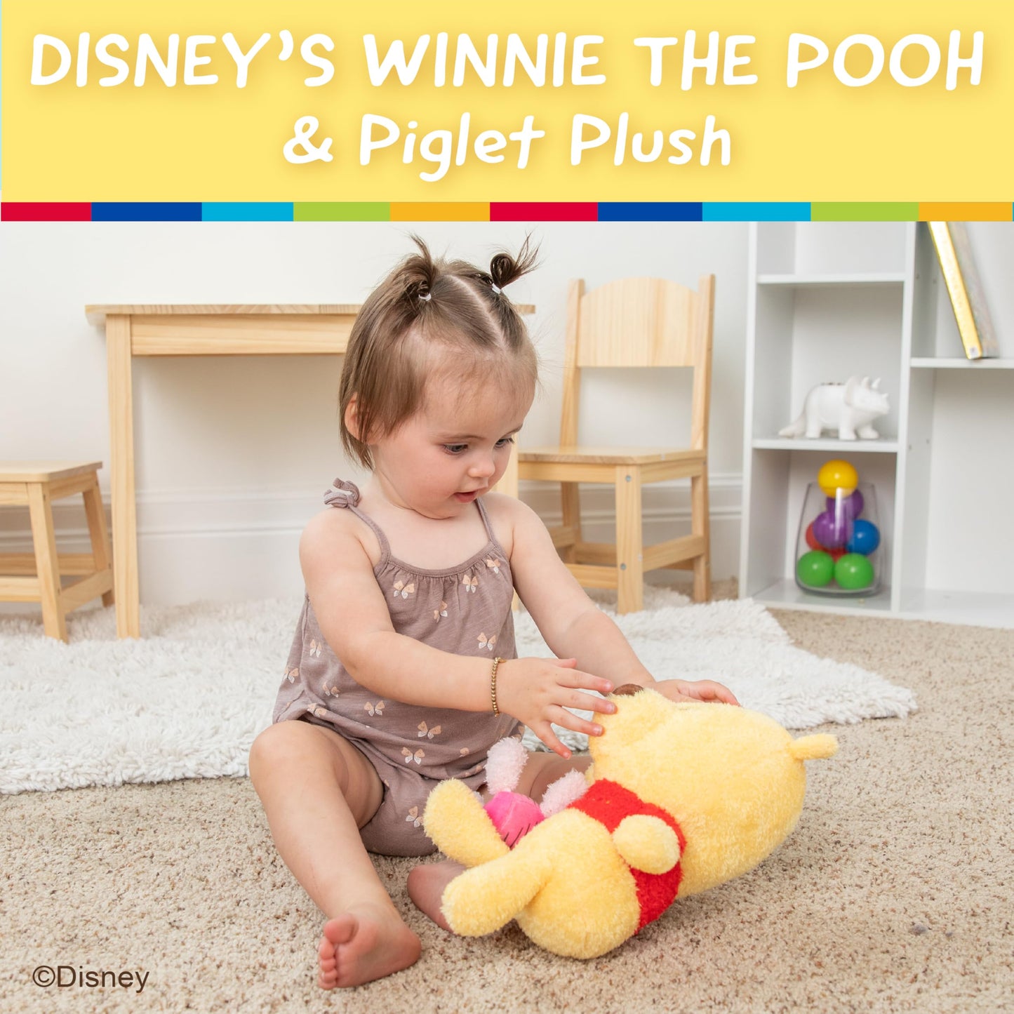 KIDS PREFERRED Winnie The Pooh Plush with Little Piglet
