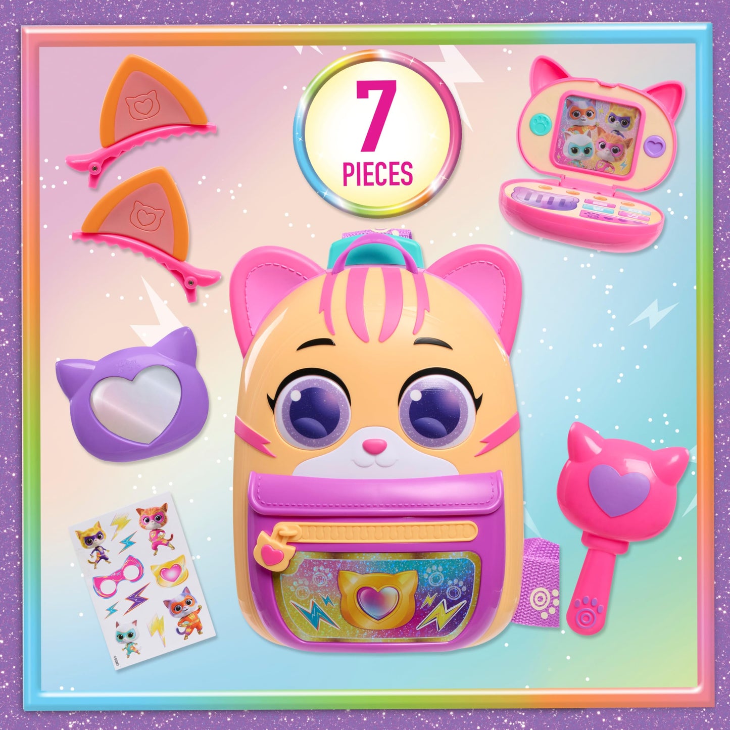 SuperKitties Su-Purr Backpack Set, Kids Toys for Ages 3 Up, Gifts and Presents