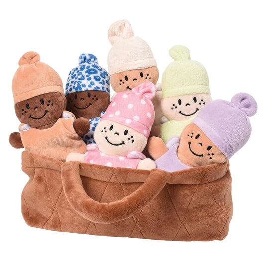 Basket of Babies MTC-13 Creative Minds Plush, 6 Piece Set for All Ages