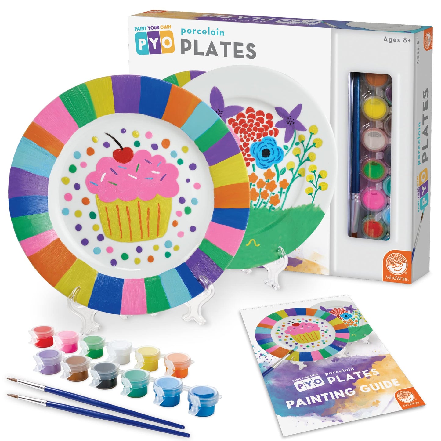 MindWare MW-24657 Paint-Your-Own Porcelain Plates Craft Kits