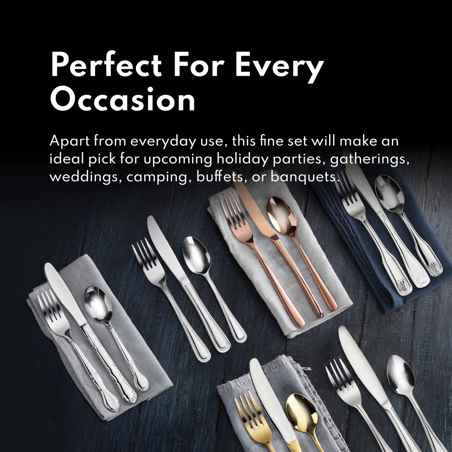 New Star Foodservice 58901 Shell Pattern, 18/0 Stainless Steel, 36 piece Flatware Set