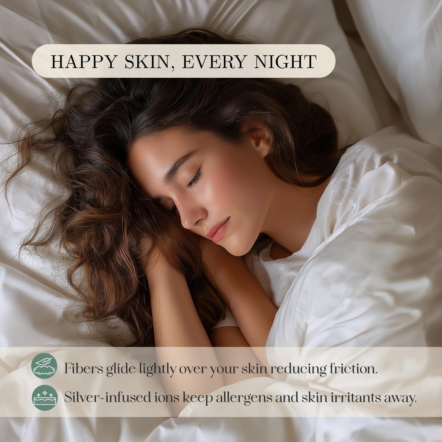 Eucalyptus Sheets - Infused with Silver for Anti-Odor, Softer Than Silk Fibers, More Cooling Than Cotton - Perfect for Hot Sleepers & Sensitive Skin - 100% Tencel Lyocell - Full Sheet Set