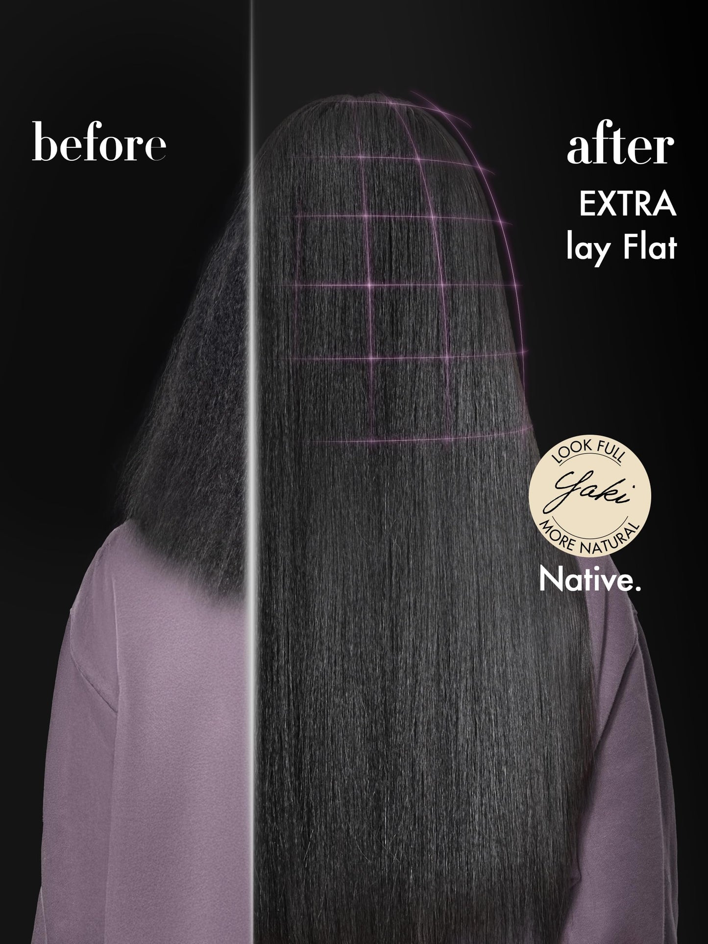 LUVME Yaki Straight Seamless 110g 7Pcs Clip in Hair Extensions Full Max with 18inch Remy Human Hair Extensions, Natural Black 100% Real Soft Human Hair Extensions