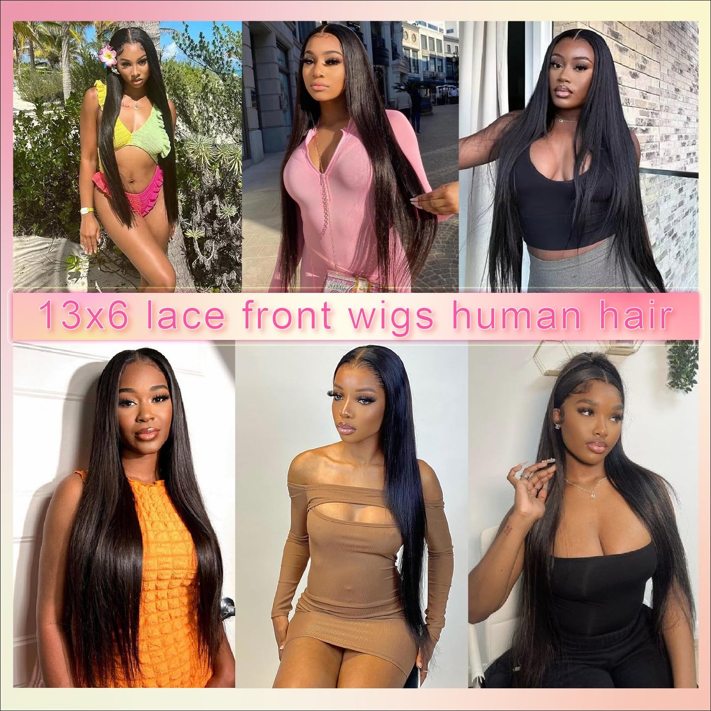 UKOWN 13x6 Lace Front Wigs Human Hair 28 Inch Straight HD Transparent Lace Front Wigs Human Hair Pre Plucked Natural Color 180 Density With Baby Hair for Women