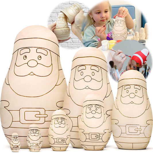 AEVVV Unfinished Matryoshka Santa Claus