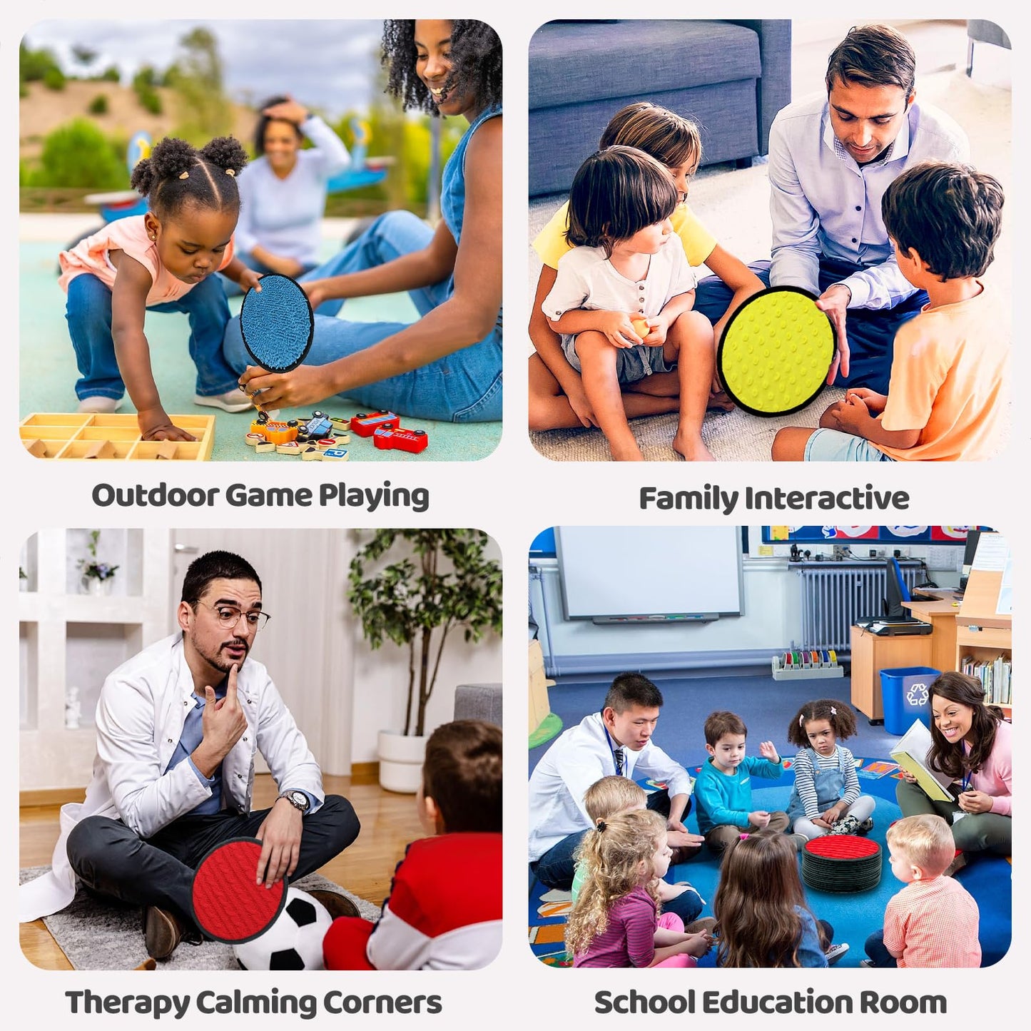 Sensory Mats, 16 Piece Set, Sensory Toys for Children with Autism, Touch Panel, Montessori Toy, Educational Toy for Children Aged 3 and Above, Gift