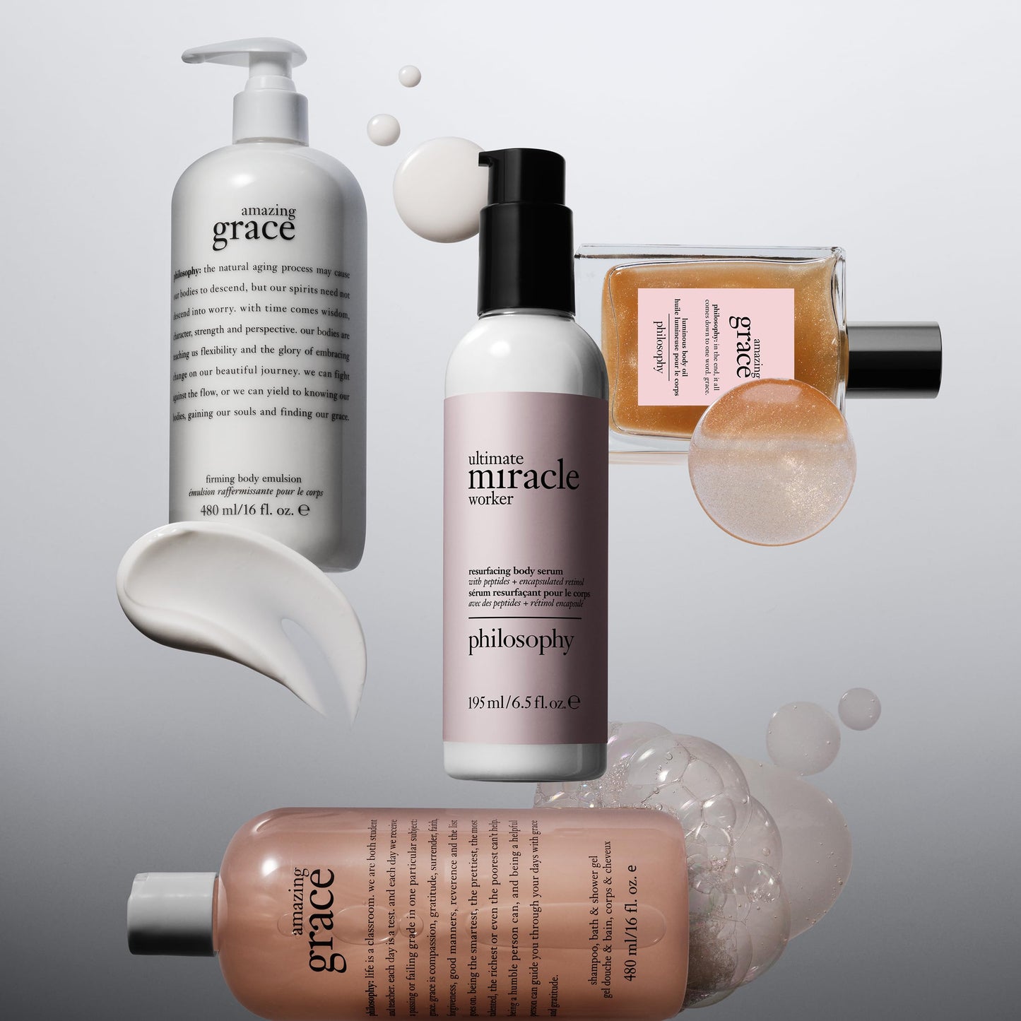 philosophy ultimate miracle worker resurfacing body serum - with retinol, hyaluronic acid & peptides - clinically proven to immediately double skin’s moisture and reduce crepiness - 6.5 fl oz.