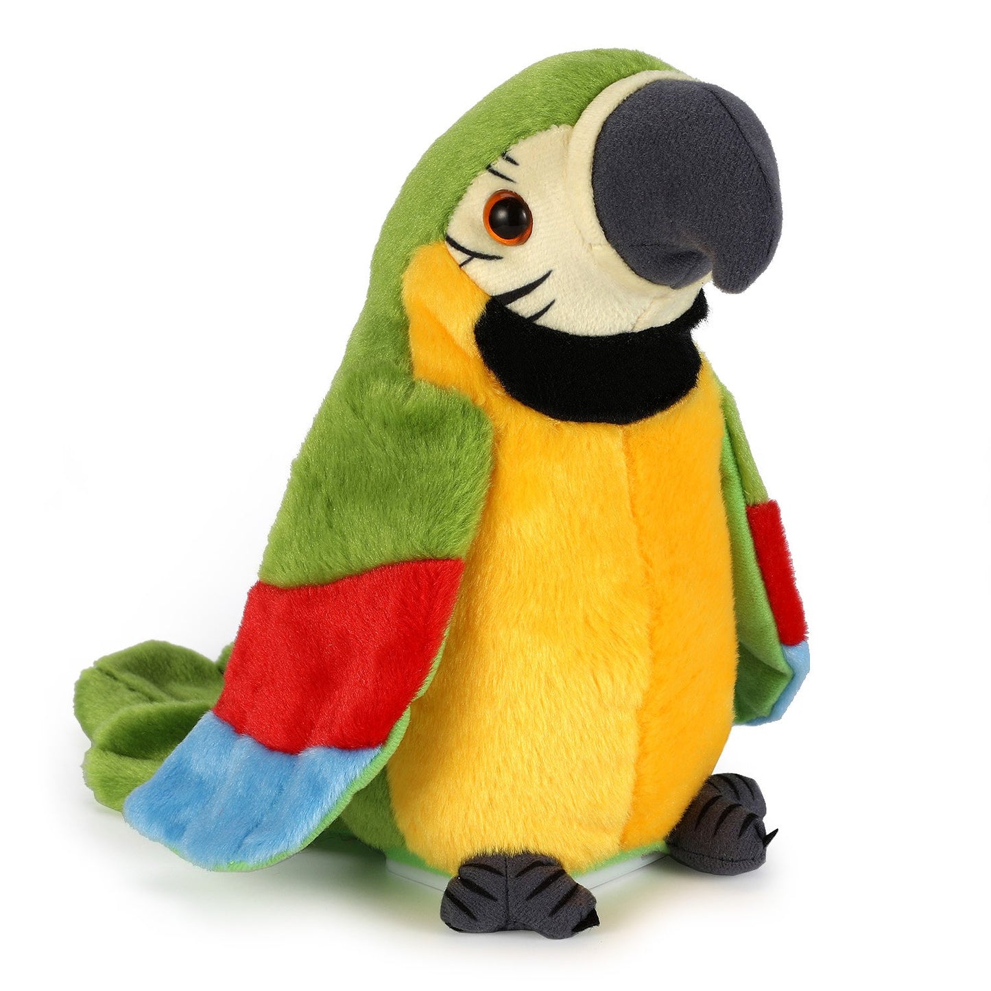xiulifeifei Talking Parrot - Repeats What You Say with Cute Voice - Electronic Pet Talking Plush Toy Parrot for Child Kids Gift Party Toys。