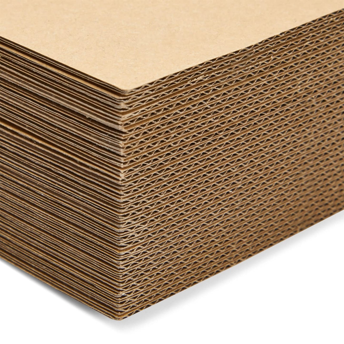 Juvale Corrugated Cardboard Sheets - 11 x 17 in, 2mm Thick, Brown, 50-Pack - Flat Packaging Inserts for Cardboard Mailers - Craft Board Projects