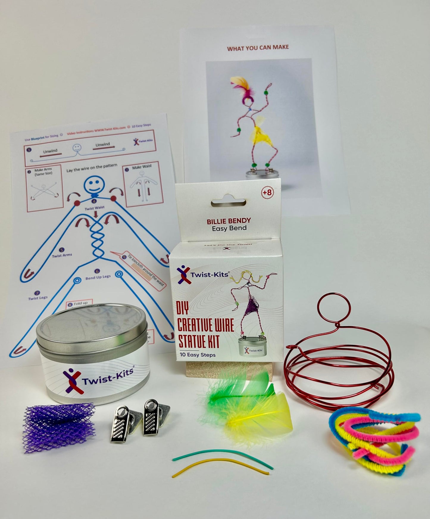 Twist-Kits Billie Bendy (Easy Bend) - DIY Creative Wire Statue Kit