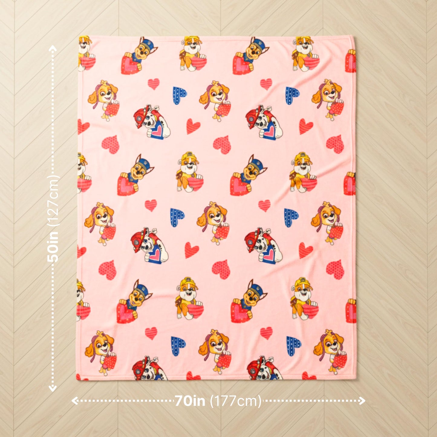 Paw Patrol Bedding Super Soft Plush Cozy Throw, 60 in x 70 in, (Officially Licensed Product) by Franco Collectibles