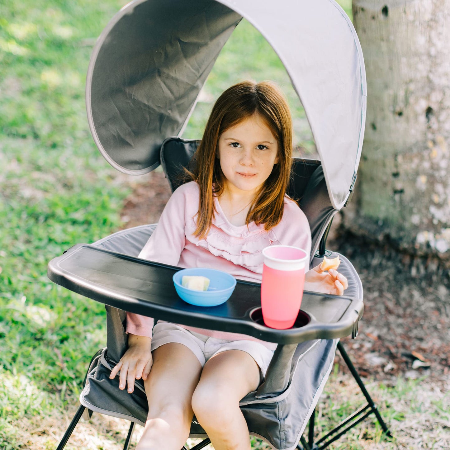 Baby Delight Go with Me Grand Deluxe Portable Chair | for Kids | Indoor and Outdoor | Grey