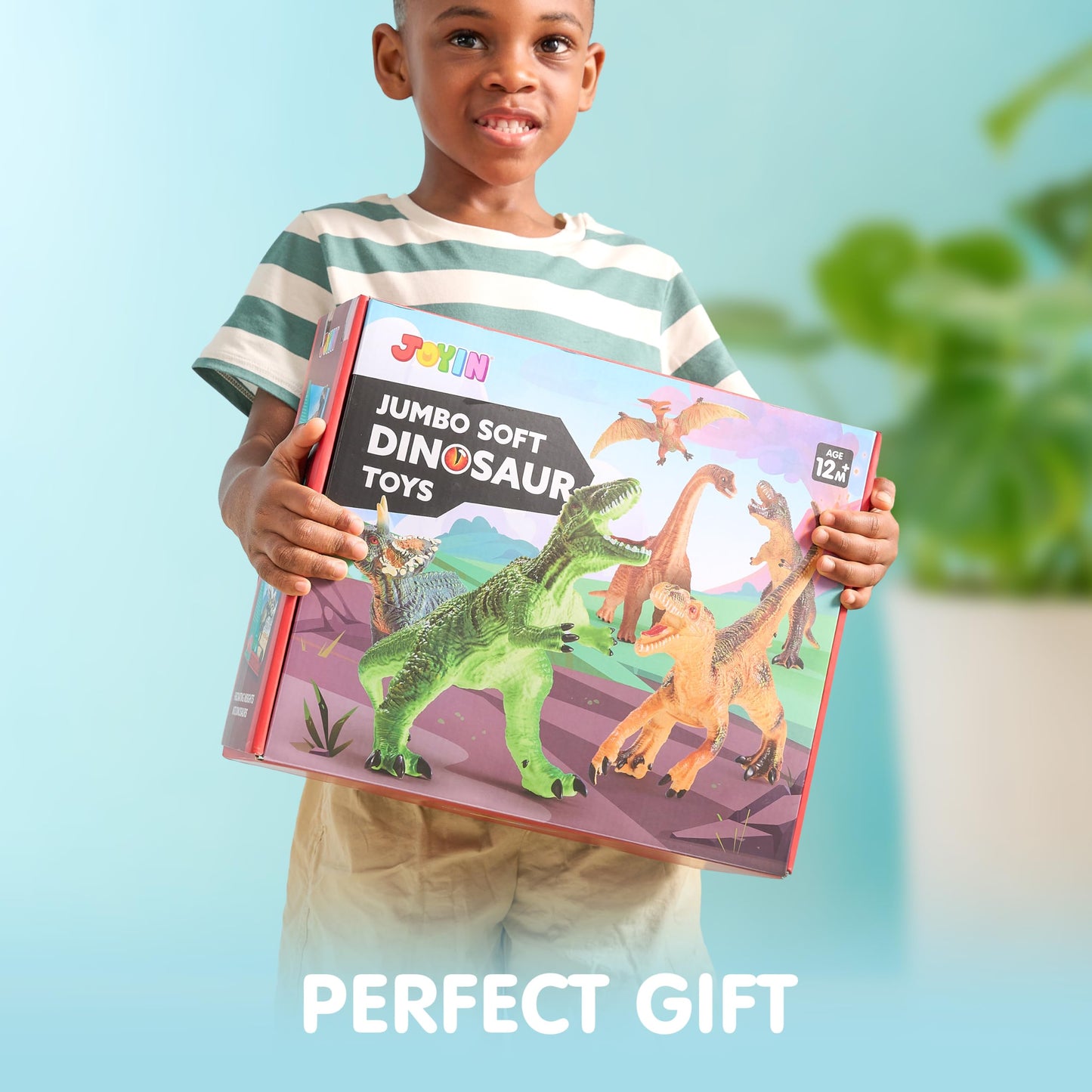 JOYIN - 6 Pack Big Soft Dinosaur Toys