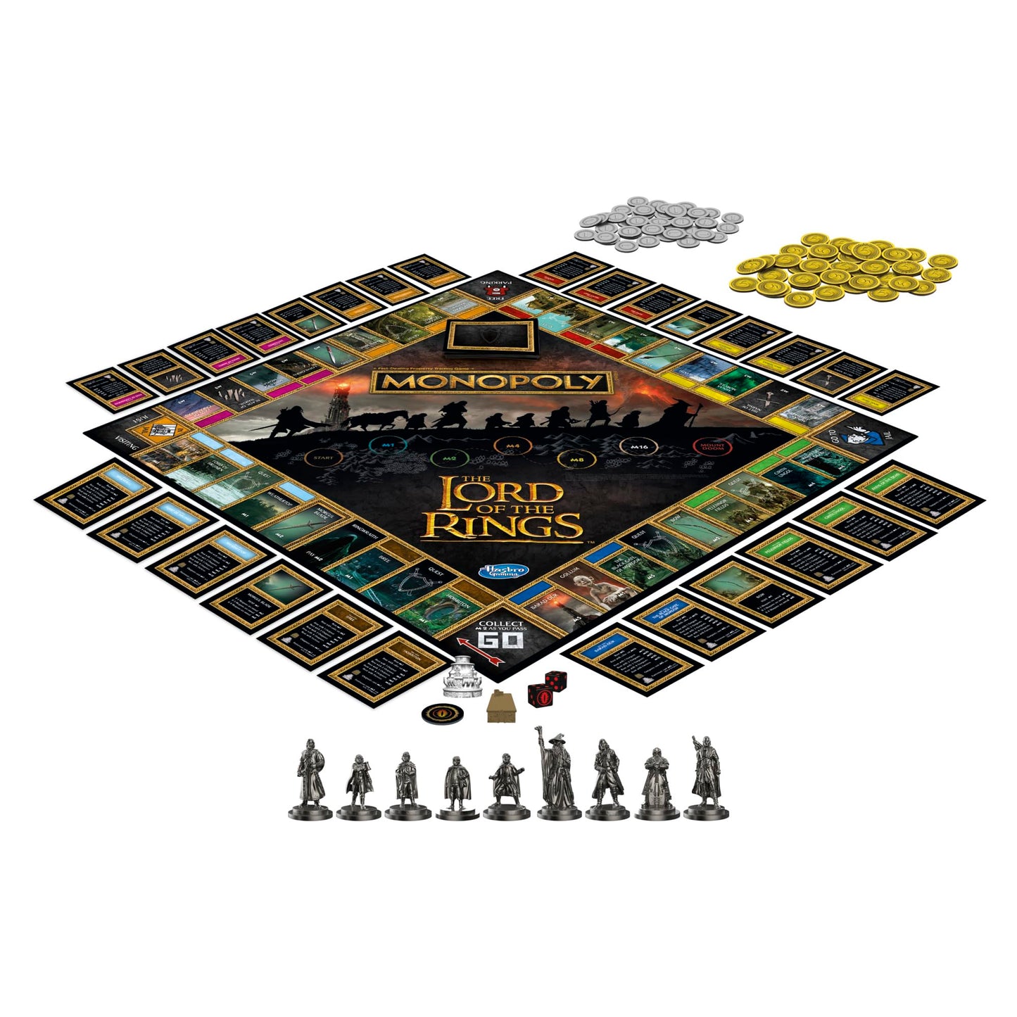 Hasbro Gaming Monopoly: The Lord of The Rings Edition Board Game Inspired by The Movie Trilogy, Play as a Member of The Fellowship, Ages 8 and Up (Amazon Exclusive)