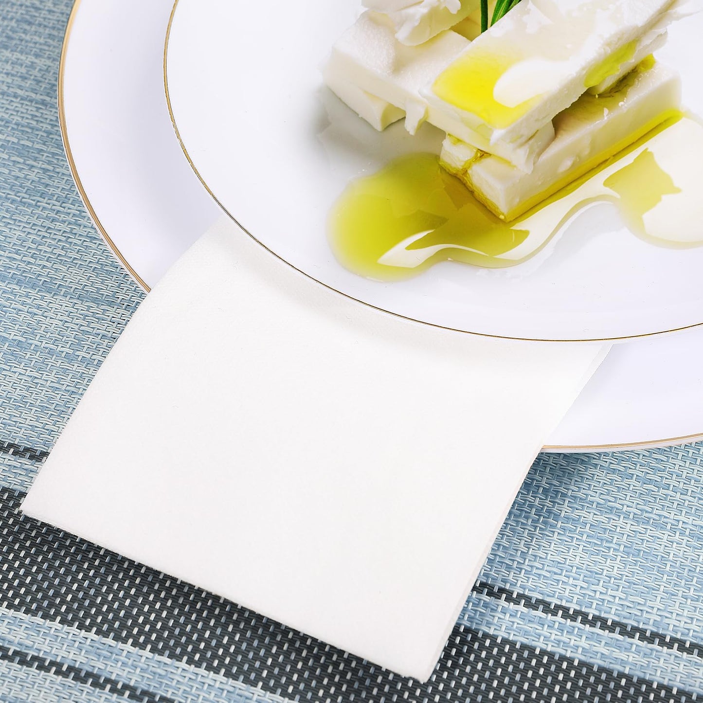 200 Pack Disposable Guest Towels Soft and Absorbent Linen Feel Paper Hand Towels Decorative Bathroom Hand Napkins for Kitchen, Parties, Weddings,Halloween