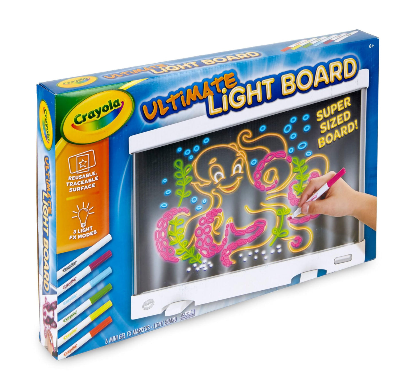 Crayola Ultimate Light Board, Drawing Tablet, Gift for Kids, Age 6, 7, 8, 9
