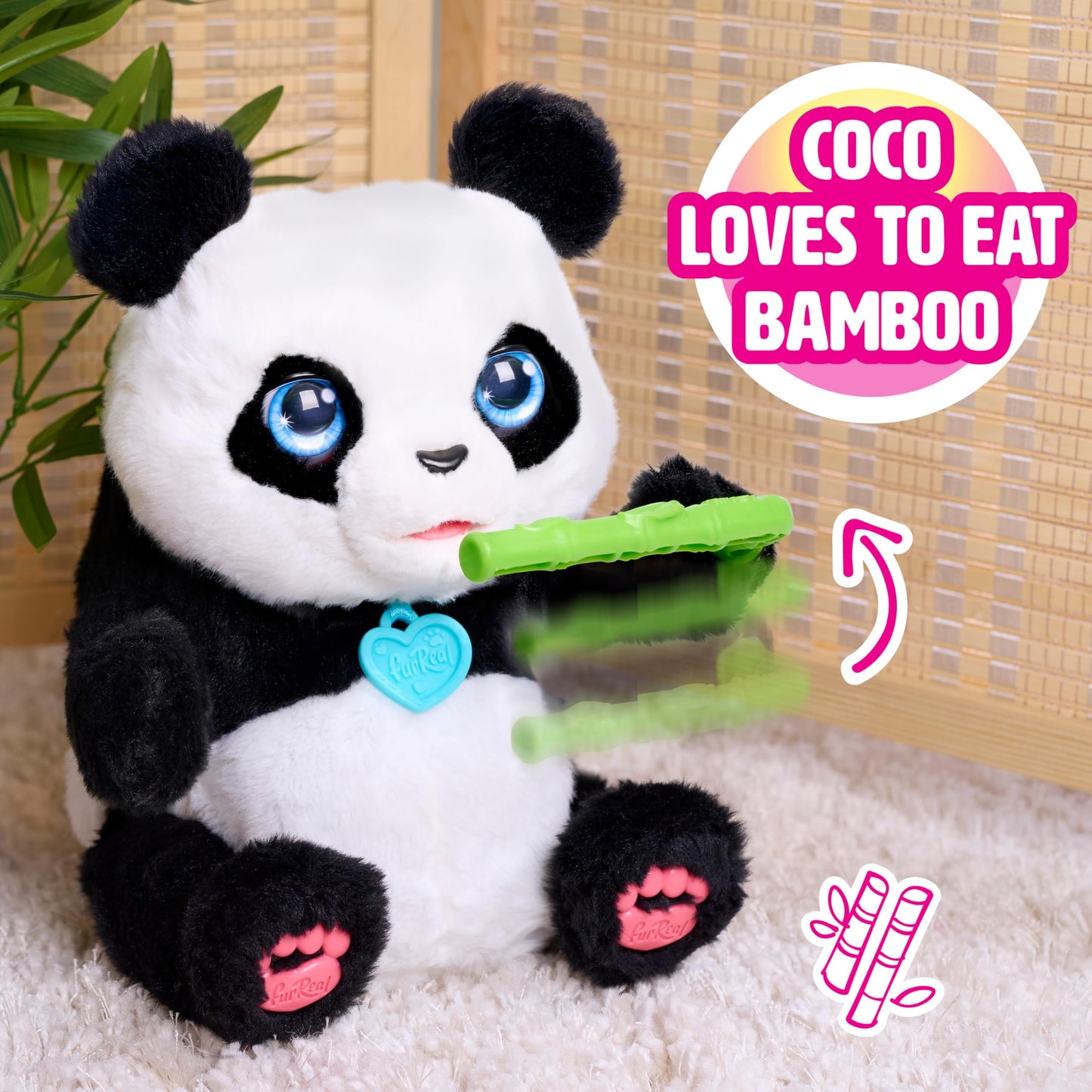 furReal Coco the Tumbling Panda, 10.5 Inch Interactive Panda Toy, for Boys and Girls, Ages 4 and Up