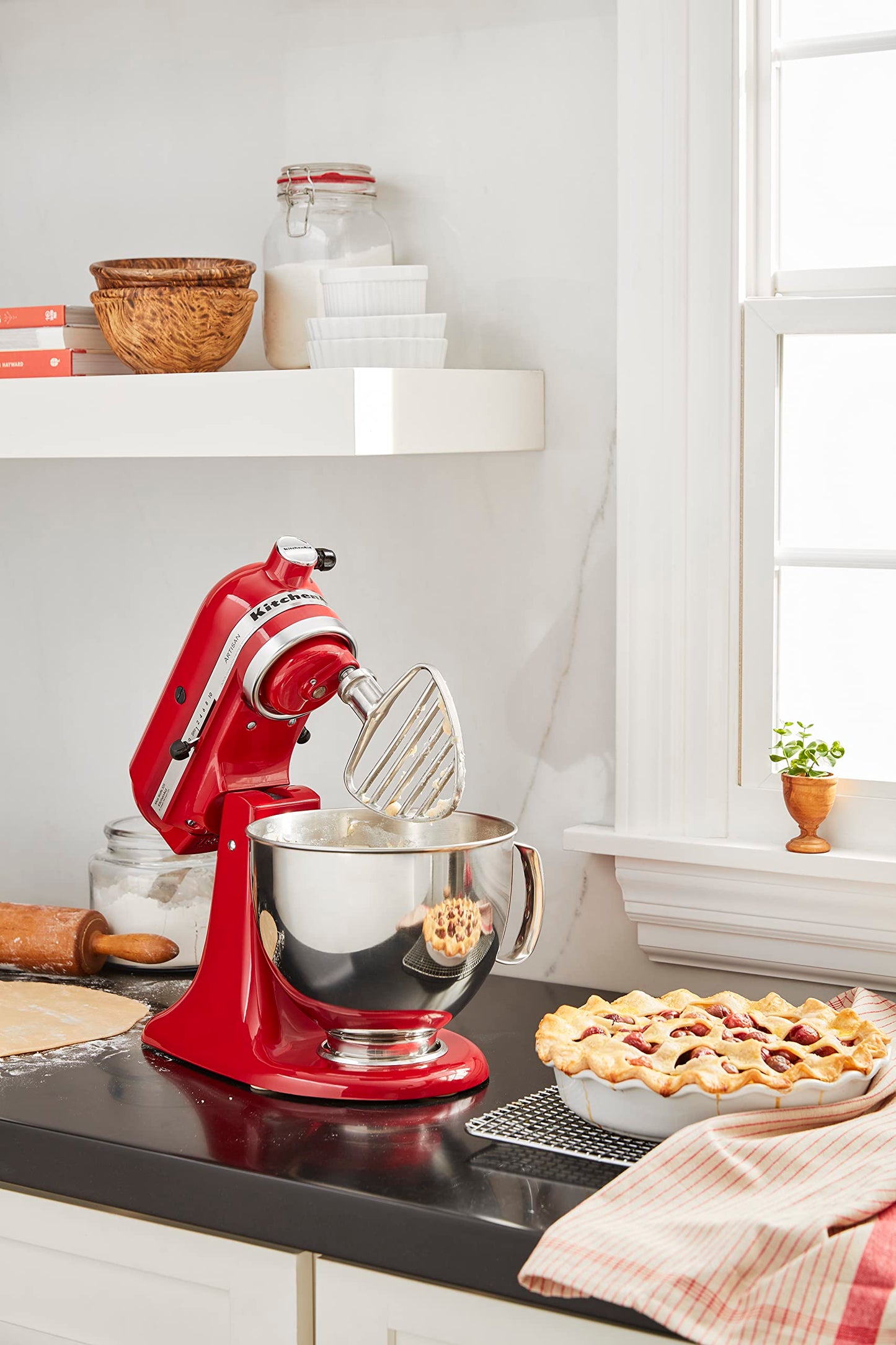 KitchenAid Pasty Beater for 4.5/5Q Tilt Head Stand Mixers, Stainless Steel - KSMPB5SS