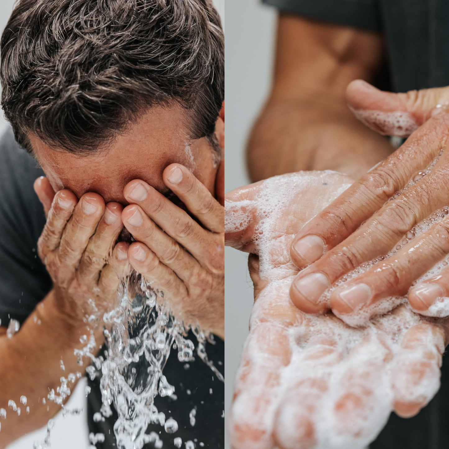 Caldera + Lab The Clean Slate | Men's Organic Foaming Facial Cleanser for Dry, Sensitive, & Normal Skin – Vegan, Natural & Antioxidant Packed Exfoliating Face Wash
