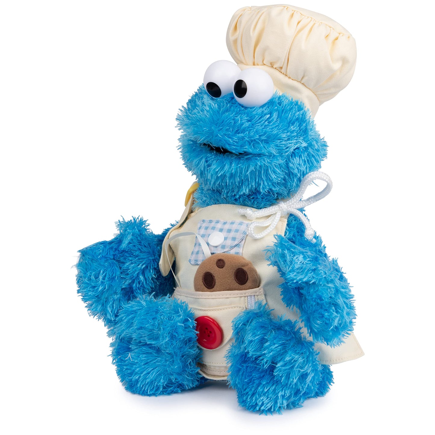 GUND Sesame Street Official Cookie Monster Teach Me Plush, Premium Plush Toy for Ages 1 & Up, Blue, 15”